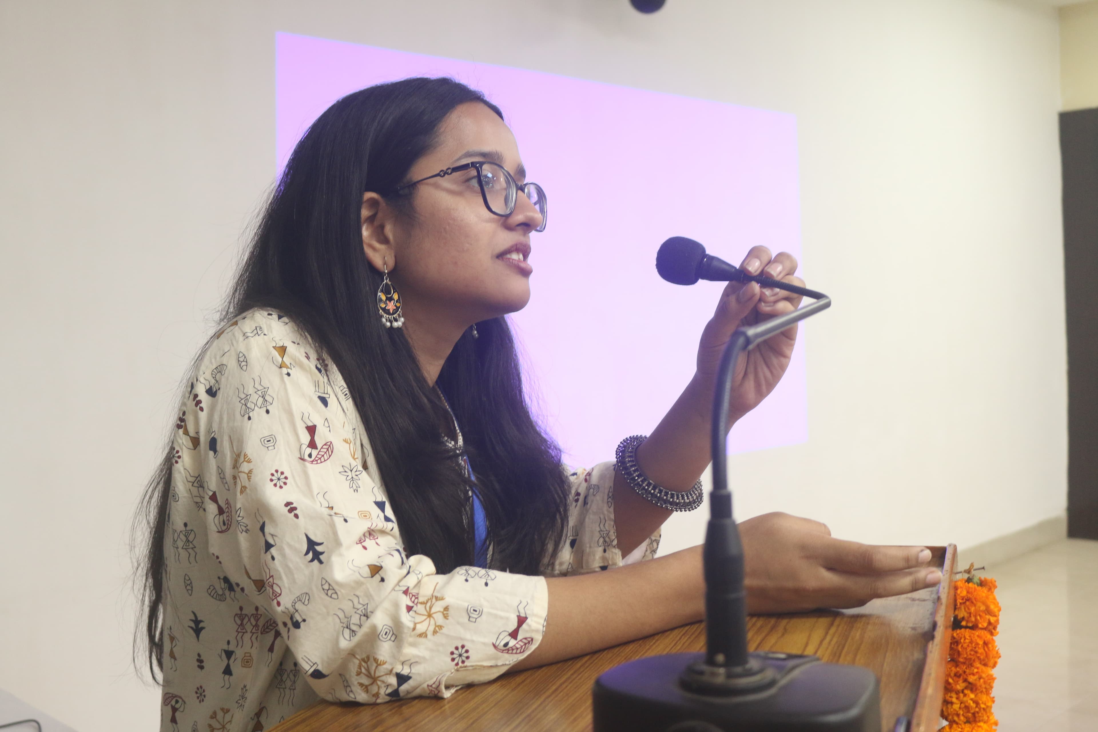 Speaker presenting